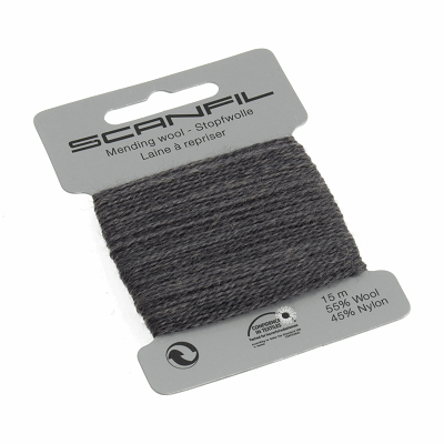 Mending Wool 15m: Charcoal - 76069