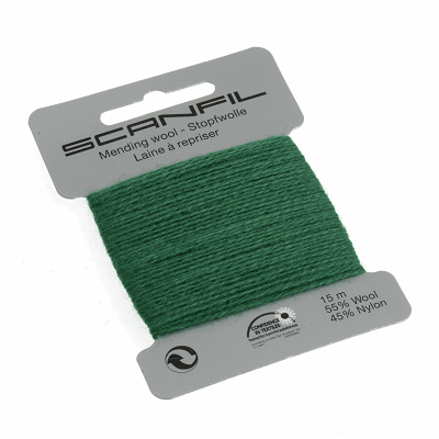 Mending Wool 15m: Fed Green  - 76089
