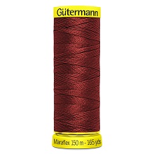 Maraflex Stretch Thread (Yellow Reel): 150m - 777000/12 Dark Red