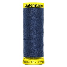 Maraflex Stretch Thread (Yellow Reel): 150m - 777000/13 Dark Blue