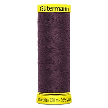 Maraflex Stretch Thread (Yellow Reel): 150m - 777000/130 Burgundy