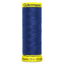 Maraflex Stretch Thread (Yellow Reel): 150m - 777000/232 Navy Blue