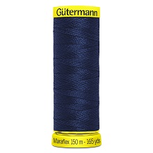 Maraflex Stretch Thread (Yellow Reel): 150m - 777000/310 Midnight Blue