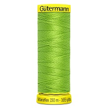 Maraflex Stretch Thread (Yellow Reel): 150m - 777000/336 Chartreuse Green