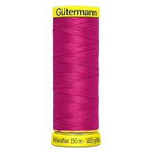 Maraflex Stretch Thread (Yellow Reel): 150m - 777000/382 Bright Crimson