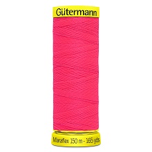 Maraflex Stretch Thread (Yellow Reel): 150m - 777000/3837 Neon Pink