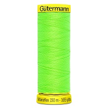 Maraflex Stretch Thread (Yellow Reel): 150m - 777000/3853 Neon Green