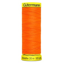 Maraflex Stretch Thread (Yellow Reel): 150m - 777000/3871 Neon Orange