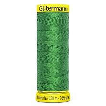 Maraflex Stretch Thread (Yellow Reel): 150m - 777000/396 Emerald Green