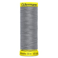 Maraflex Stretch Thread (Yellow Reel): 150m - 777000/40 Silver Grey