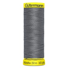 Maraflex Stretch Thread (Yellow Reel): 150m - 777000/496 Carcoal Grey
