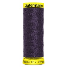 Maraflex Stretch Thread (Yellow Reel): 150m - 777000/512 Aubergine