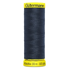 Maraflex Stretch Thread (Yellow Reel): 150m - 777000/665 Ink Blue