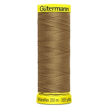 Maraflex Stretch Thread (Yellow Reel): 150m - 777000/887 Light Brown