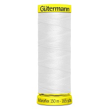 Maraflex Stretch Thread (Yellow Reel): 150m - 777000/800 White
