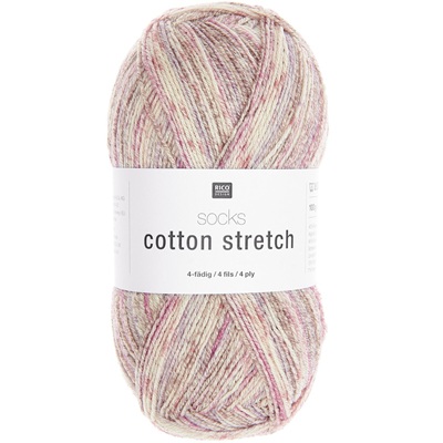 Rico Cotton Stretch Sock Yarn 100g -003-Mauve