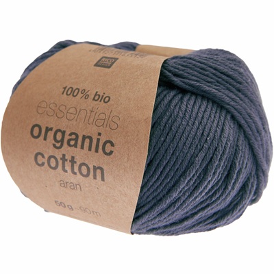 Rico Essentials Organic Cotton Aran 50g - Midnight Blue 024