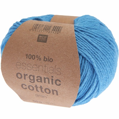 Rico Essentials Organic Cotton Aran 50g - Sky Blue 023