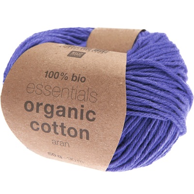 Rico Essentials Organic Cotton Aran 50g - Dk Violet 021
