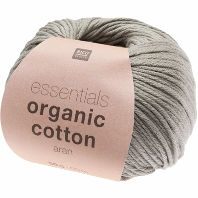 Rico Essentials Organic Cotton Aran 50g - Grey 019