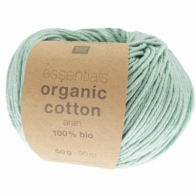 Rico Essentials Organic Cotton Aran 50g - Mint 011
