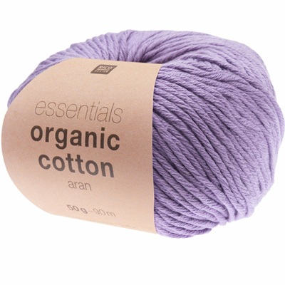 Rico Essentials Organic Cotton Aran 50g - Purple 009