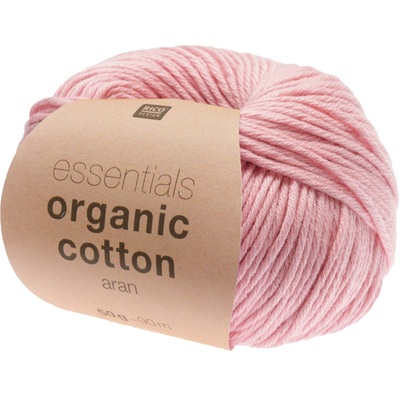 Rico Essentials Organic Cotton Aran 50g - Rose 006