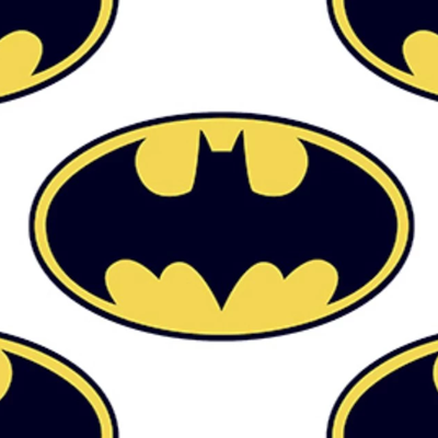 100% Cotton Print - em27-89973MSA Batman Classic Badge Cotton