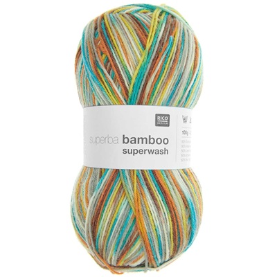 Rico Superba Bamboo Superwash Sock Yarn 100g - 043-Ethno