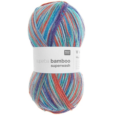 Rico Superba Bamboo Superwash Sock Yarn 100g - 045-Coral