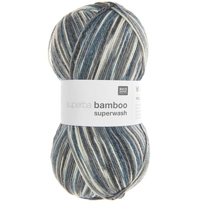 Rico Superba Bamboo Superwash Sock Yarn 100g - 047-Midnight