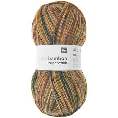 Rico Superba Bamboo Superwash Sock Yarn 100g - 048-Terra