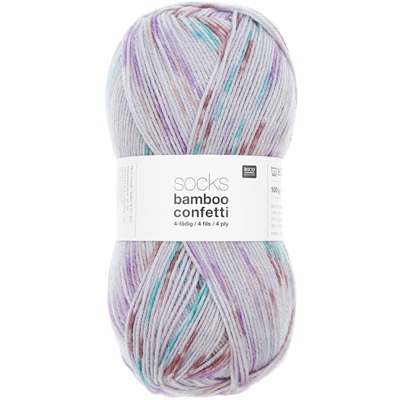 Rico Superba Bamboo Superwash Sock Yarn 100g - 053-Confetti-Spring