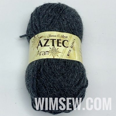 Aztec Aran with Alpaca 100g - AL11 Grey