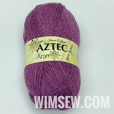 Aztec Aran with Alpaca 100g - AL6 Purple - 5 Balls available