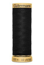 5201 Black (100m Natural Cotton Thread) - Row 17