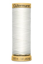 5709 White (100m Natural Cotton Thread) - Row 17