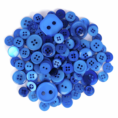 Bag of Craft Buttons: Assorted Dark Blue: 50g - B6210\17 - RRP £1.50 - OUR PRICE ONLY 75p