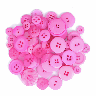 Bag of Craft Buttons: Assorted Light Pink: 50g - B6210\6 - RRP £1.50 - OUR PRICE ONLY 75p