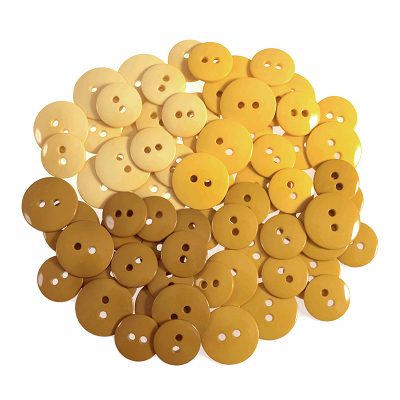 Craft Buttons: Waterfall: Code H: Yellow: Pack of 72 - B6400.03 - RRP £5.99 - OUR PRICE ONLY £2.99