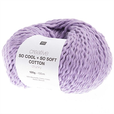 Rico So Cool So Soft 100g Cotton Chunky - Lilac