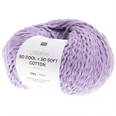 Rico So Cool So Soft 100g Cotton Chunky - Lilac 007