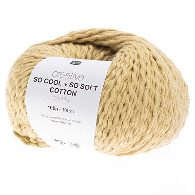 Rico So Cool So Soft 100g Cotton Chunky - Yellow