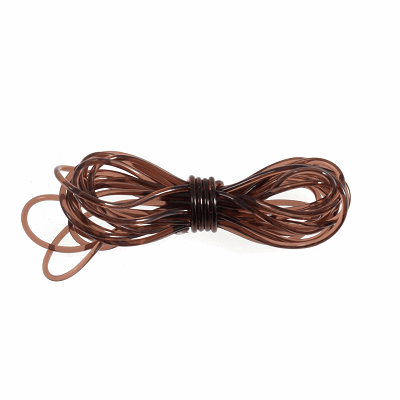 Elasticated Cord 1.5m x 1mm: Brown - CB270B