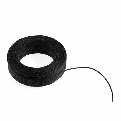 CB920 Waxed Thread: Black: 22m