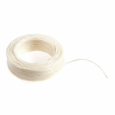 CB921 Waxed Thread: White: 22m