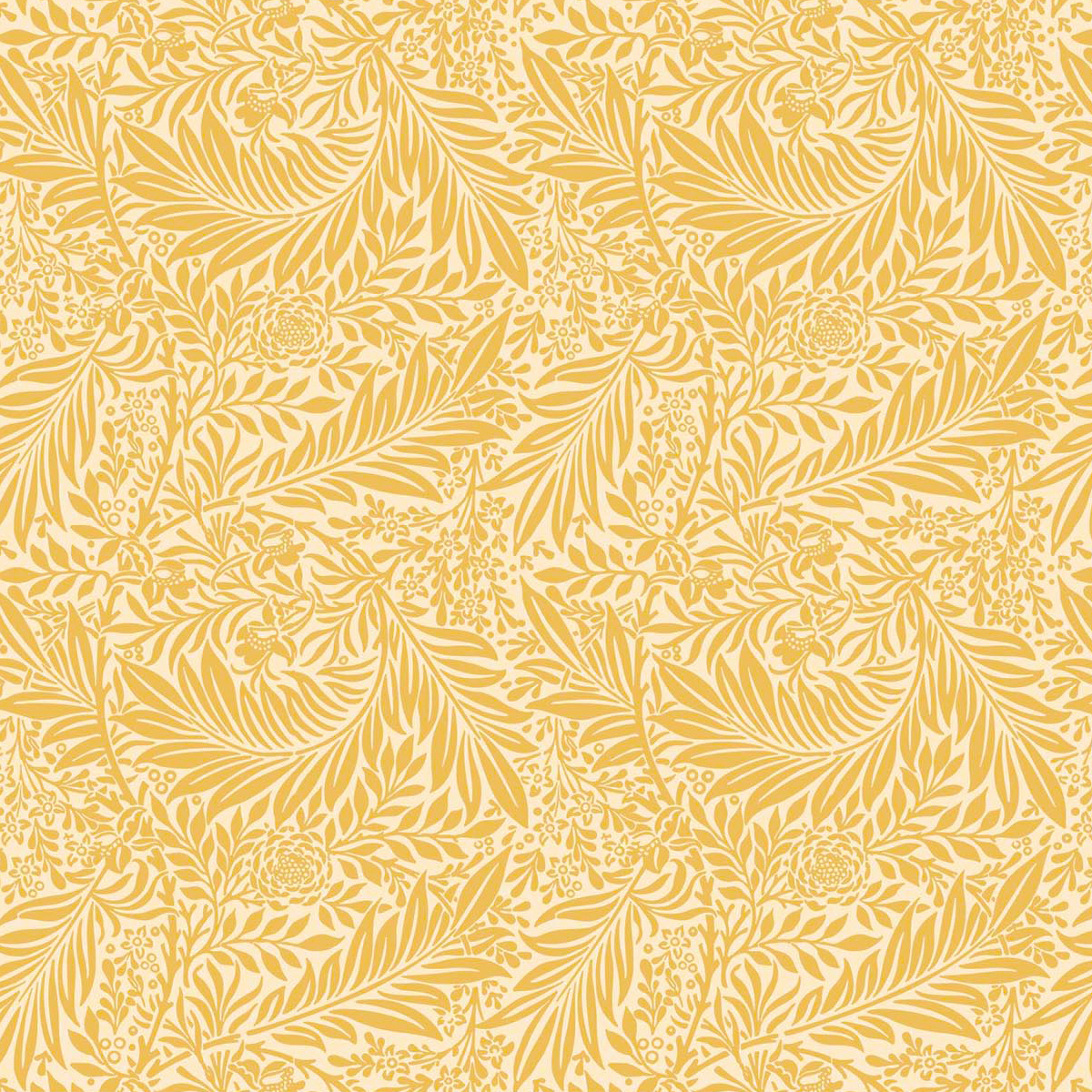 100% Cotton Print - WM Larkspur - Ochre C15 CC476