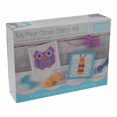My First Cross Stitch Kit: Owl & Bee Designs - CF200