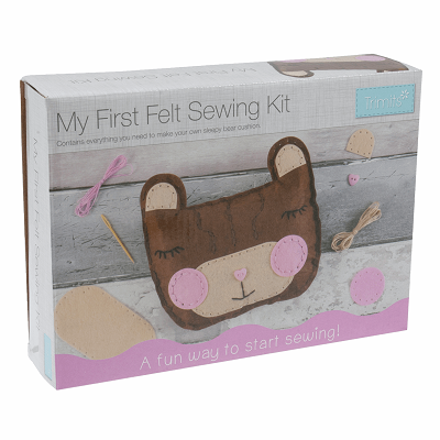 My First Sewing Kit: Felt Teddy Bear Cushion  - CF207