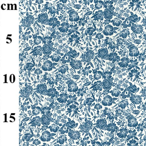 100% Cotton Poplin Print 01CP0858 Copen*